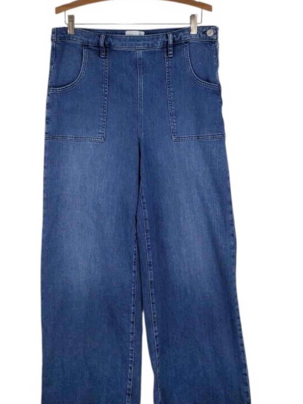 Frame Francoise High Rise Wide Leg Jeans in Crossings Clean Womens Size 31